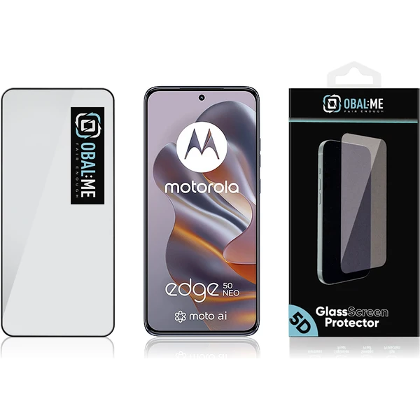 OBAL:ME 5D tvrdené sklo Motorola Edge 50 Neo čierne - Ochranné fólie a sklo - Obrázok adcef2517d9e40268f42f7d4b88d19f4
