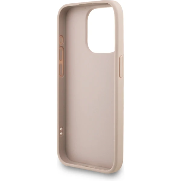 Guess PU 4G Metal Logo Strap kryt iPhone 15 Pro Max ružový - Puzdra - Obrázok ade957d5f31049f297481155a75226b9