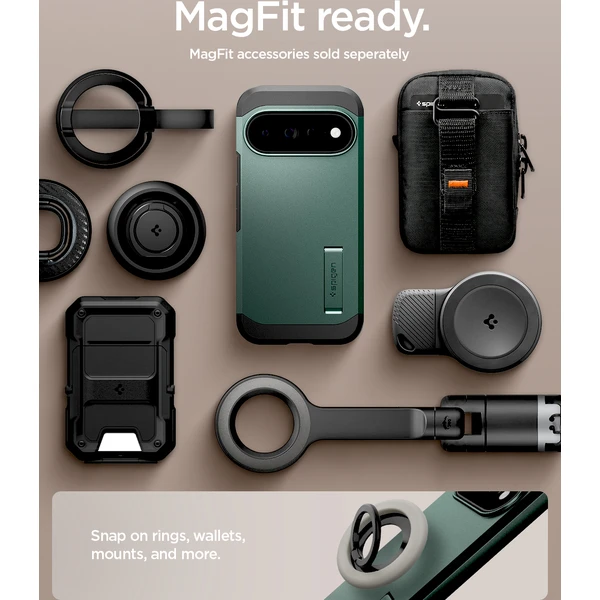 Spigen Tough Armor MagSafe, abyss green - Google Pixel 11 Pro XL - Puzdra - Obrázok adf94a39f9c7445296badae3ed10d36b
