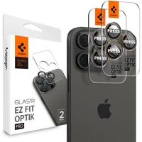 Spigen Glass tR EZ Fit Optik Pro sklá iPhone 17-16 Pro/17-16 Pro Max púštny titán (2 ks) - Ochranné fólie a sklo