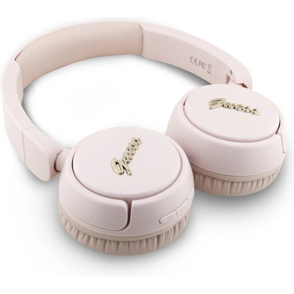 Guess Script Metal Logo bezdrôtové slúchadlá ružové - Slúchadlá - Obrázok ae1ce89b36494912b39e531b39960297
