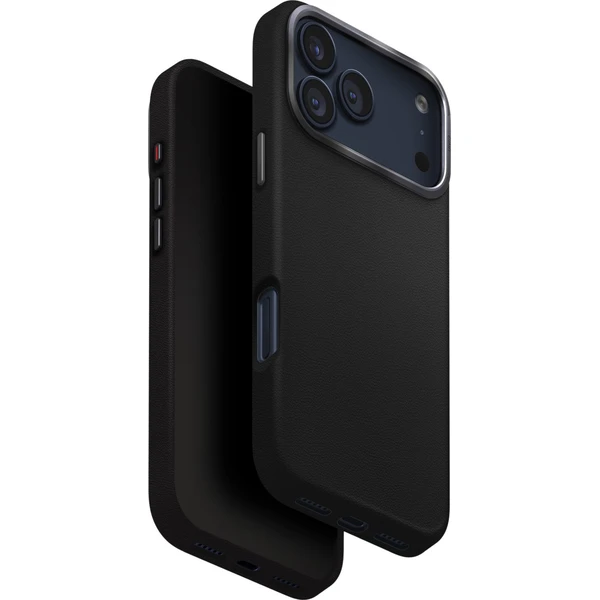 UNIQ Lyden Premium Leatherette MagClick MagSafe kryt iPhone 17 Pro Max Dallas Čierny - Puzdra - Hlavný obrázok