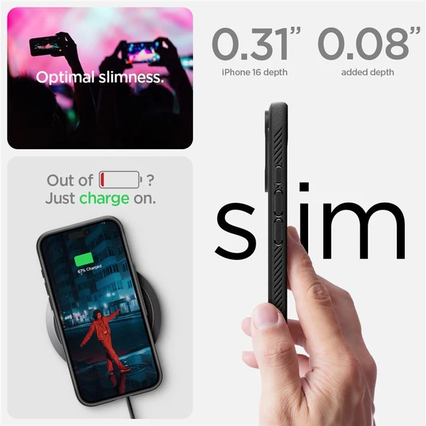 Spigen Rugged Armor MagSafe kryt iPhone 16 matte black - Puzdra - Obrázok ae2f597db687438d971c98108f73912f