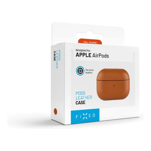 FIXED PodsLeather kožené puzdro s MagSafe pre Apple AirPods Pro 2 hnedé - Puzdra - Obrázok ae32fbadc6d84c0db5cd58a95fe4c2b9
