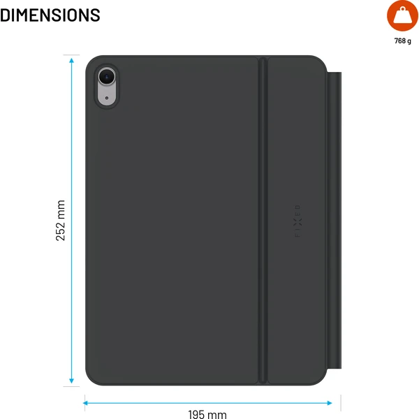 Puzdro s bezdrôtovou klávesnicou FIXED Typee Alu pre Apple iPad 10,9" (2022)/iPad 11" (2025), CZ, če - Puzdra s klávesnicou - Obrázok ae50db3fdfbb4354a900989ccb59eb3d
