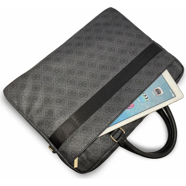 Guess PU 4G Stripe Metal Logo taška na notebook 16" černá - Puzdra - Obrázok ae568ac085844f16945a285ccec7e3f0