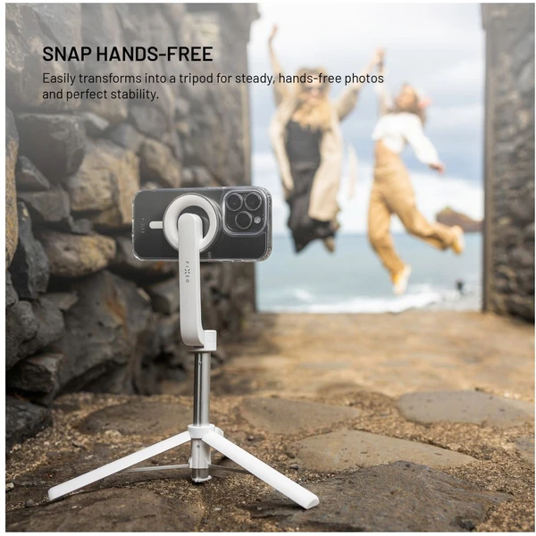 Selfie stick s tripodom FIXED MagSnap s podporou MagSafe a bezdrôtovou spúšťou, biely - Držiaky - Obrázok ae5c3b3c46be42acb57d19b63375cd54