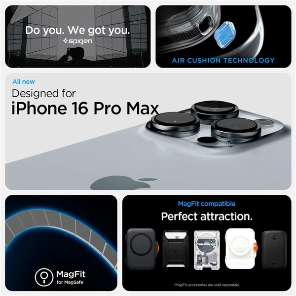 Spigen Ultra Hybrid MagSafe kryt iPhone 16 Pro Max zero one natural titanium - Puzdra - Obrázok ae64a8afaec1488f9d7616a963efb9e3