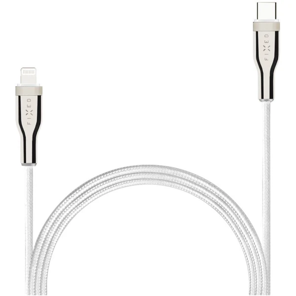 FIXED USB-C/Lightning napájací kábel 60W 2m biely - Káble a redukcie - Hlavný obrázok