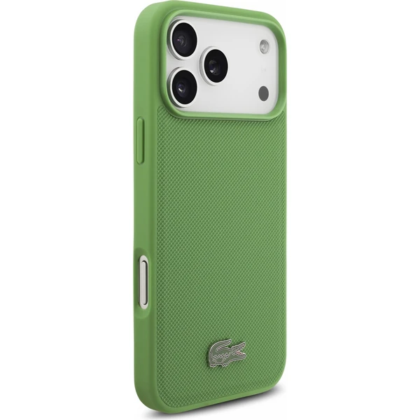 Lacoste PVC Iconic Petit Pique Metal Logo MagSafe Zadný kryt pre iPhone 18 Pro Max Estragon - Puzdra - Obrázok ae95143cc5284d71a708a84724848d07
