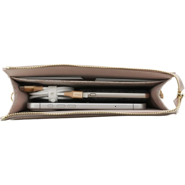 Guess PU 4G Metal Logo kabelka na telefón ružová - Crossbody - Obrázok aecfb844a30c448f8496724ca57a5784