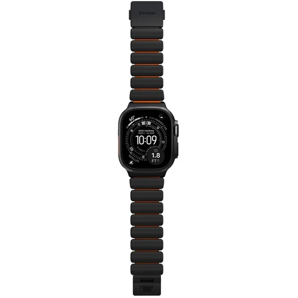 Nomad Stratos Band FKM remienok Apple Watch 45/46/49mm Čierny titán/Ultra oranžová - Remienky - Obrázok af1e16f4500749078a3e41d1e5ec2bbd