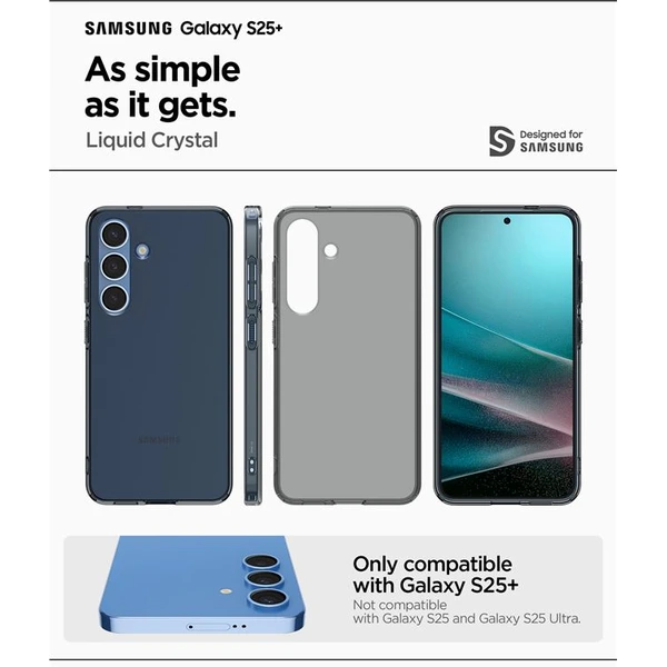 Spigen Liquid Crystal kryt Samsung Galaxy S25+ dymový - Puzdra - Obrázok af53e3225ecb46a691fe33f6a74b0793