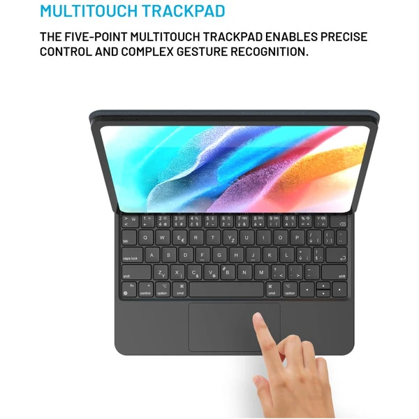 FIXED Typee púzdro s bezdrôtovou klávesnicou Apple iPad Pro 11" M5 2025/M4 2024, CZ, čierna - Puzdra s klávesnicou - Obrázok af6b70e1c4a94dba89e9a62368e2b040
