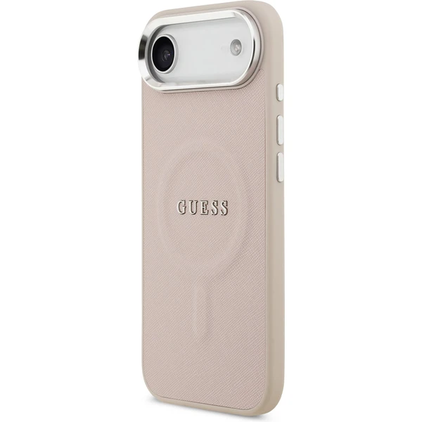 Guess PU Saffiano MagSafe kryt iPhone Air ružový - Puzdra - Obrázok af98c5b7301b4a13a0d399c853aee3b1