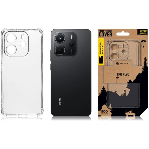 Tactical TPU Plyo kryt Xiaomi Redmi Note 14 4G číry - Puzdra - Obrázok afa52f4ef258410483336be1c8c2f6f5