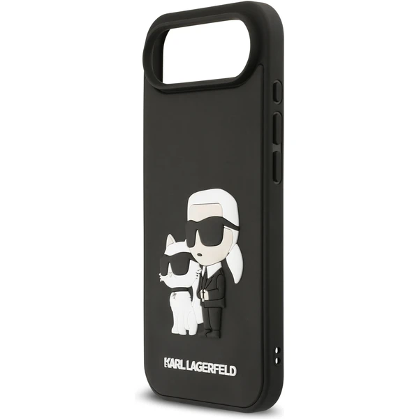 Karl Lagerfeld 3D Rubber Karl and Choupette kryt iPhone Air čierny - Puzdra - Obrázok afdab0f3743849dd8455988e46fbd379