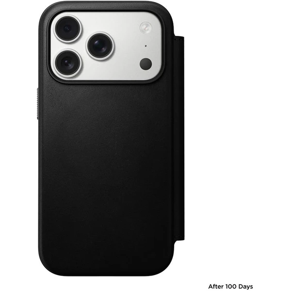 Nomad Modern Leather Folio MagSafe kožené púzdro iPhone 17 Pro Black - Puzdra - Obrázok b000ab4508ad4317a694a8a39b333297