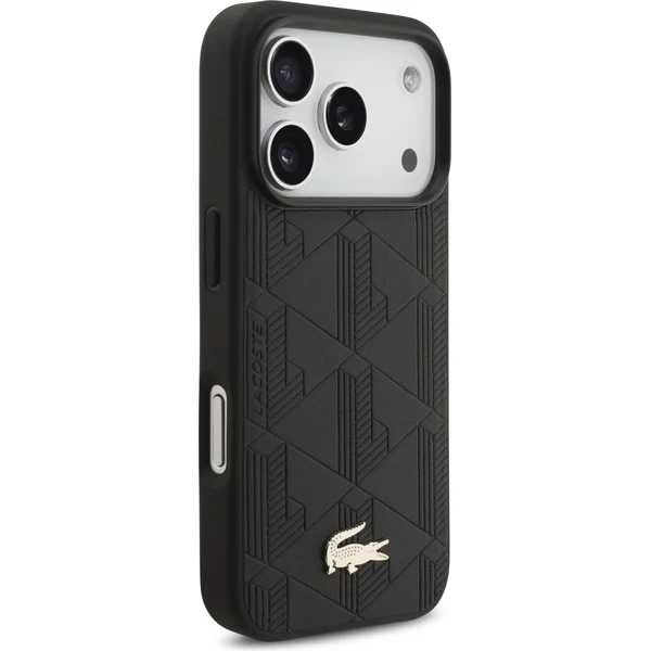 Lacoste PU Nomogram Gold Gold MagSafe kryt iPhone 17 Pro čierny - Puzdra - Obrázok b00949217a634eaab7b6624282c3854c