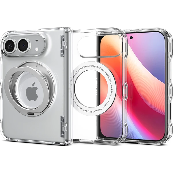 Spigen Ultra Hybrid Pro S MagSafe kryt iPhone 18 Fold clear white - Puzdra - Hlavný obrázok