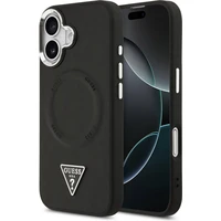Guess PU Leather Triangle Logo MagSafe kryt iPhone 17 čierny - Puzdra