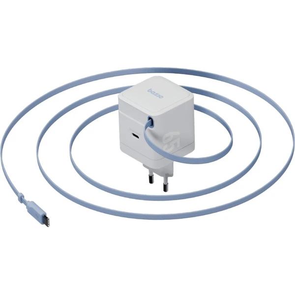 ENERGEA Bazic GoPort GaN nabíjačka s integrovaným USB-C zaťahovacím káblom (65W) biela - Nabíjačky - Obrázok b0261fb5b2e8486c9479b1cca7d82ceb