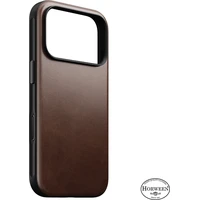 Nomad Modern Leather (Horween) MagSafe kožený kryt iPhone 18 Pro Rustic Brown - Puzdra