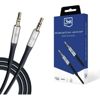 3mk 3,5mm/3,5mm kábel 1m čierny - Káble a redukcie