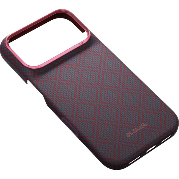 Pitaka Edge Case Argyle MagSafe kryt iPhone 18 Pro Blue's Red - Puzdra - Obrázok b0cc96b7c89948d0b7341a94e0f15b41