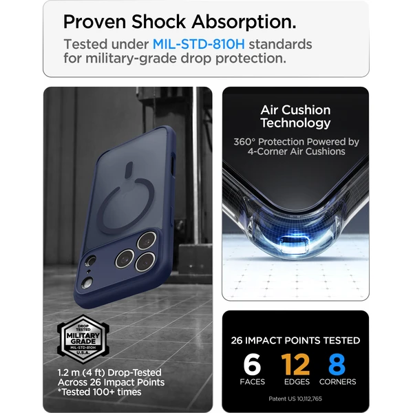 Spigen Ultra Hybrid MagSafe kryt iPhone 18 Pro Max/17 Pro Max frost deep blue - Puzdra - Obrázok b0cdf9b24b354b97906b17b3e8dc7c9f