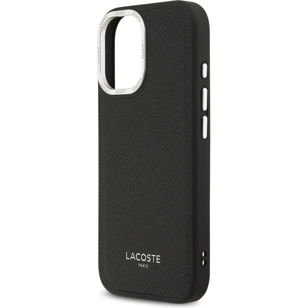 Lacoste PU Leather Champs Elysees MagSafe kryt iPhone 17 čierny - Puzdra - Obrázok b0ec384b03304e388f8c90aa0eb8fb70