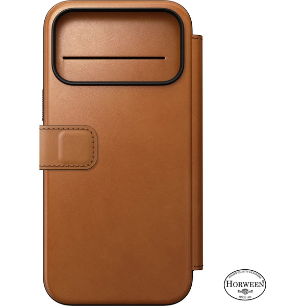 Nomad Modern Leather Folio (Horween) MagSafe kožené puzdro iPhone 18 Pro Max Saddle - Puzdra - Obrázok b11a00edca054f208304e50f0918e80d