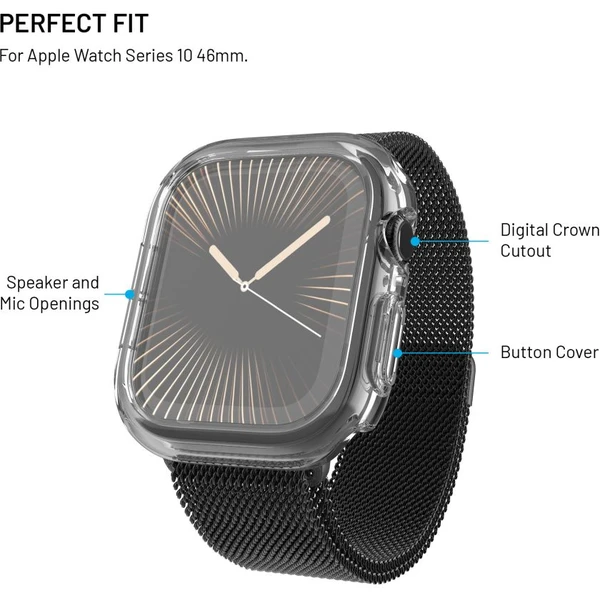 FIXED Pure Watch puzdro s temperovaným sklom Apple Watch Series 10 (46 mm) číre - Puzdra - Obrázok b121d6685c8a409da7c60f1505b06690