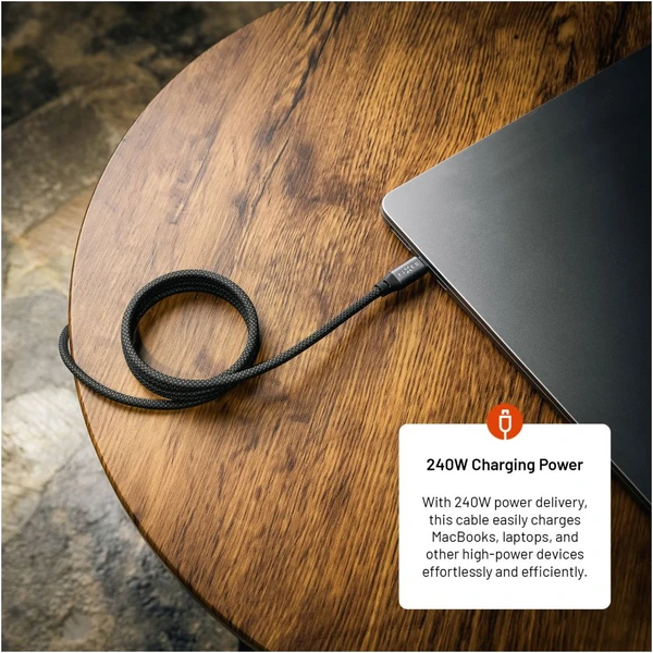 FIXED magnetický USB-C/USB-C kábel s opletením a Power Delivery, 1.2m, 240W, USB 2.0, sivý - Káble - Obrázok b13450262a7d48ce8458a4c2e85d071d