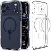 Spigen Ultra Hybrid MagSafe kryt iPhone 17 Pro Max clear deep blue - Puzdra