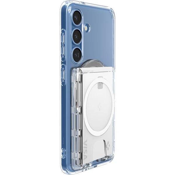 Spigen Ultra Hybrid Wallet MagSafe+ peňaženka Samsung Galaxy S25 Series číra - Peňaženky - Obrázok b15daf6abac4431686f00757abeaab7e