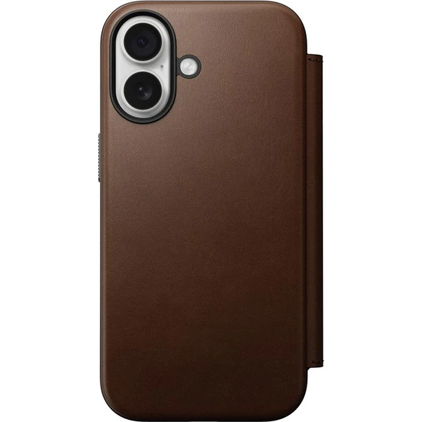 Nomad Modern Leather Folio MagSafe kožené púzdro iPhone 17 Brown - Puzdra - Obrázok b18661845b3c430ca2209f398053413a