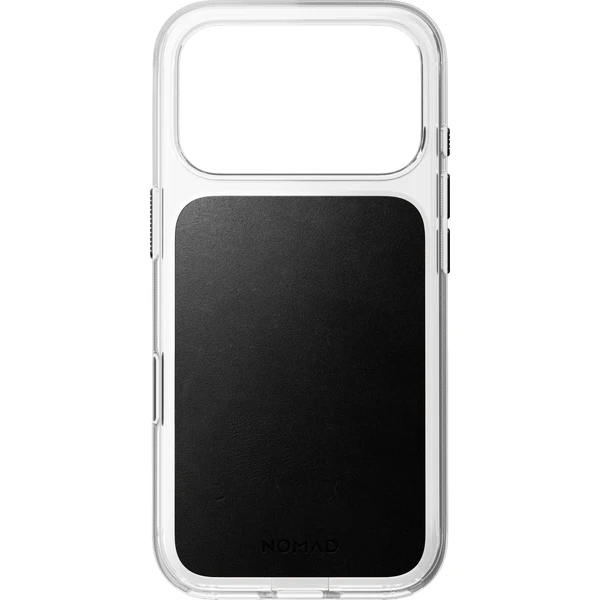 Nomad Clear Leather (Horween) MagSafe kryt iPhone 17 Pro/18 Pro Black - Puzdra - Obrázok b193d157e2e942a9b3e4052745a66067