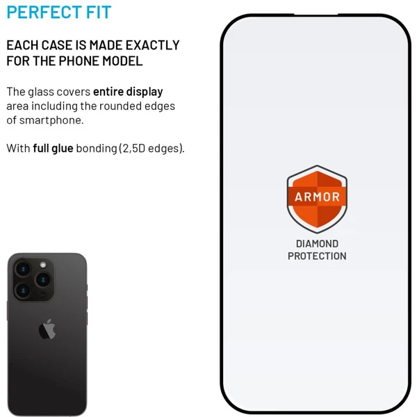 FIXED Armor 2,5D sklo s Anti-dust a AR vrstvou Apple iPhone 14 Pro - Ochranné fólie a sklo - Obrázok b1ab335df4234bbb80e1436efd4ff1a2