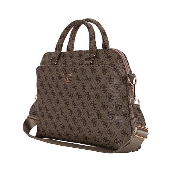 Guess PU 4G Triangle Logo taška na notebook 13-15" hnedá - Crossbody - Obrázok b1d3bebe922d4a59b378d760dc9a04b1
