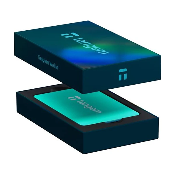 Tangem Wallet 3-kartová krypto peňaženka Electric Sea (3 ks) - Krypto peňaženky - Hlavný obrázok