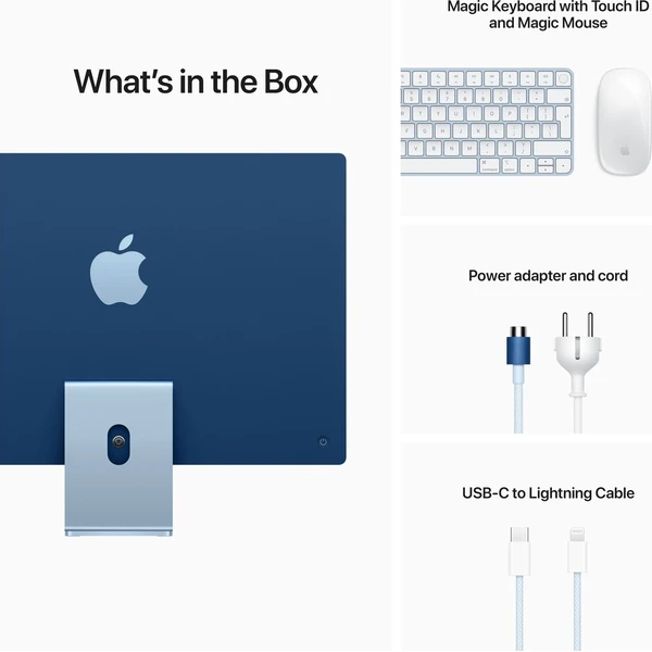 CTO Apple iMac 24" (2021) / 8GPU / Modrá / 1TB SSD / 16GB / Myš / CZ NUM Touch ID KLV - Stolné počítače - Obrázok b22bcae94349463a92f72dbe727e7ce0