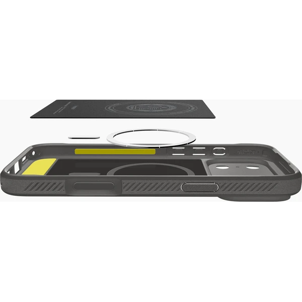 Spigen Rugged Armor MagSafe kryt iPhone 18 Pro/17 Pro gray - Puzdra - Obrázok b22f10b6e81044958949a84919e22653