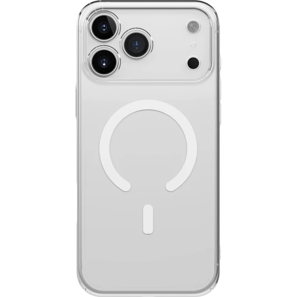 UNIQ Airsuit MagClick MagSafe kryt iPhone 17 Pro Max Lesklý Priehľadný/Biely - Puzdra - Obrázok b23d068609814400a24db4ee1bcc462d