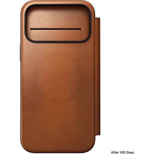 Nomad Modern Leather Folio (Horween) MagSafe kožené puzdro iPhone 18 Pro Max Saddle - Puzdra - Obrázok b250e7063c2e46cf828152486d514d87
