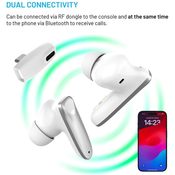 FIXED Game Pods TWS herné slúchadlá (kompatibilné s PS5/PS4/Nintendo Switch 1) biela - Slúchadlá - Obrázok b267f5afcef6450e817ea8d02f6ccfdd