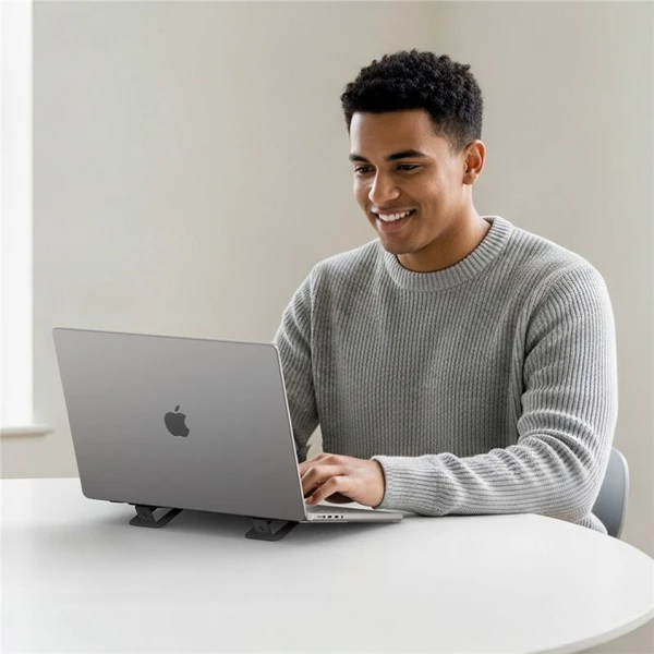 Spigen Slim Fold Laptop Stand LD201-S2 stojanček pre notebook/MacBook čierny - Stojany - Obrázok b271a66a982a41f38965616273caa249