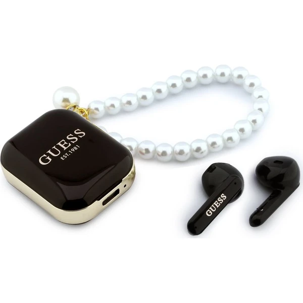 Guess Pearl Strap TWS Bezdrôtové Slúchadlá Black - Slúchadlá - Hlavný obrázok