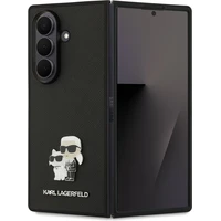 Karl Lagerfeld PU Saffiano Karl and Choupette kryt Samsung Galaxy Z Fold 7 čierny - Puzdra
