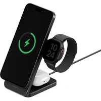 ENERGEA MAGTRIO PLUS, 3IN1 FOLDABLE QI2 MAGNETIC FAST WIRELESS CHARGER - GUNMETAL - Nabíjačky